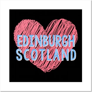 Edinburgh Scotland For Hearts in the Capital Posters and Art